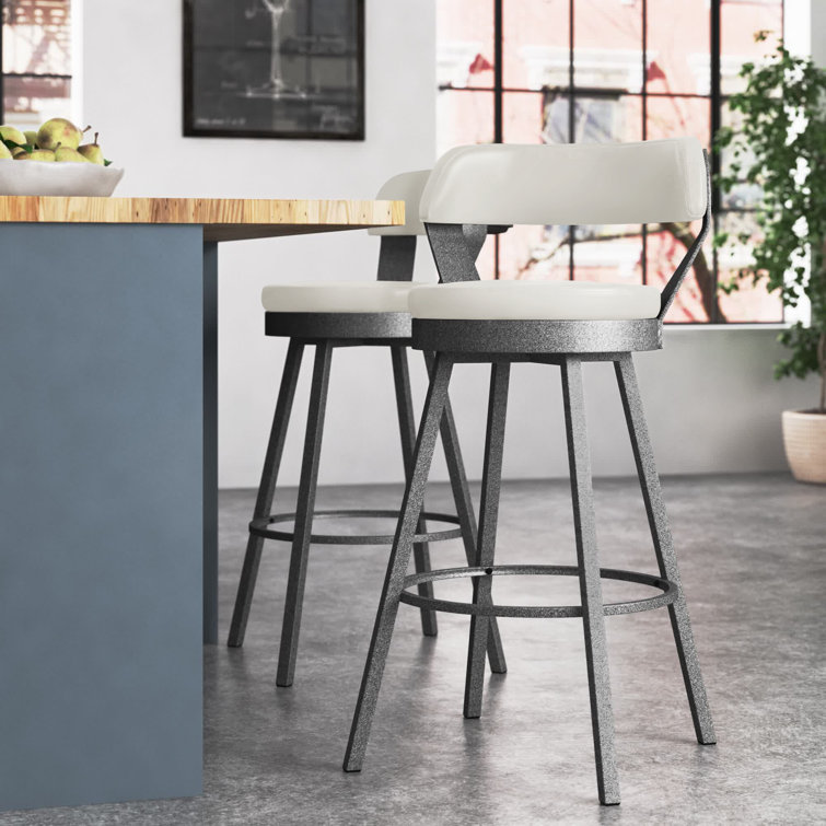 Steelside™ Wentworth Swivel Counter & Bar Stool & Reviews Wayfair
